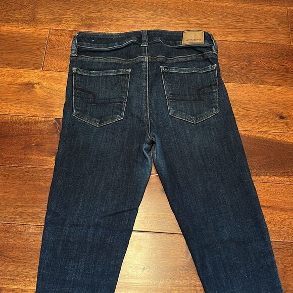 American Eagle Outfitters Dark Wash Jeggings Size 4 Short - Picture 5 of 12